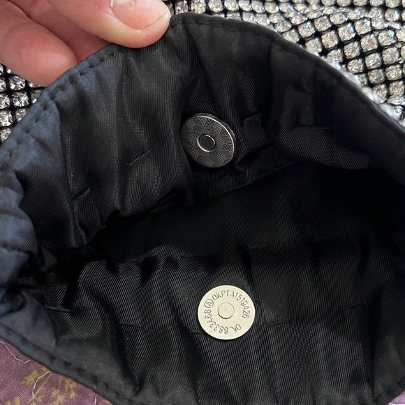 Silver Rhinestone Crossbody Bag - Picture 3 of 4